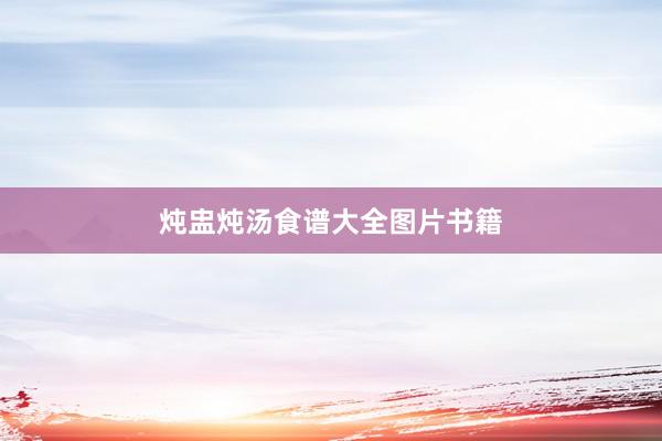 炖盅炖汤食谱大全图片书籍